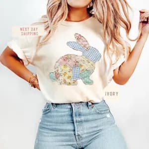 Easter Bunny Patchwork Tee